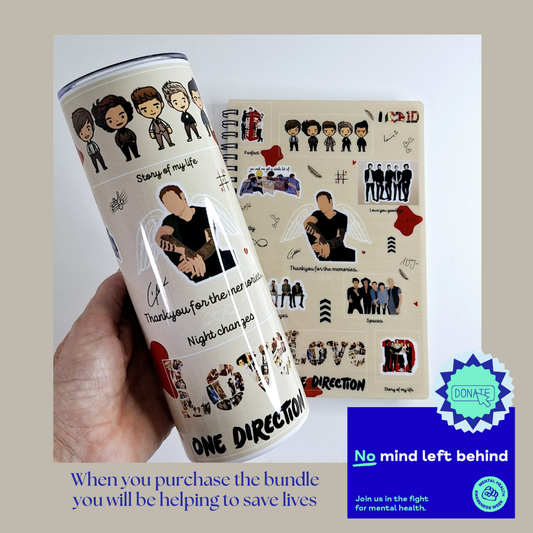 1D Gift Set 20oz Tumbler & Journal *Donating to MIND