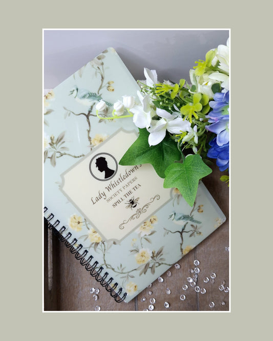 Bridgerton inspired design A5 Journal, Notebook with lined paper