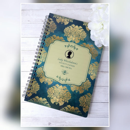 Bridgerton inspired, Collection, Part 4 - A5 Journal, Notebook with lined paper
